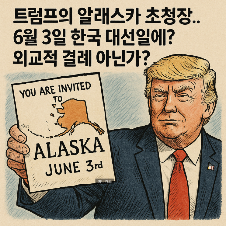  트럼프의 알래스카 초청장.. 한국 대선일에? 외교적 결례 아닌가..?