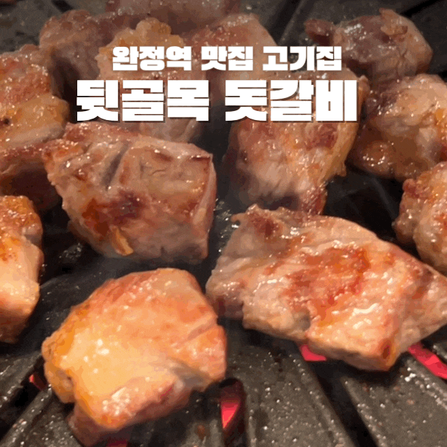  완정역 맛집 고기집 뒷골목돗갈비 제주돼지와 고기국수