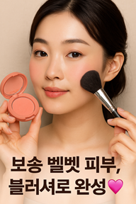  파우더 블러셔 재유행, 활용 팁 공유~!