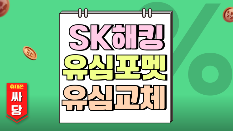 SK해킹 대책 유심포멧 유심교체 뭐가 다르나 SK해킹 대책 유심포멧 유심교체 뭐가 다르나
