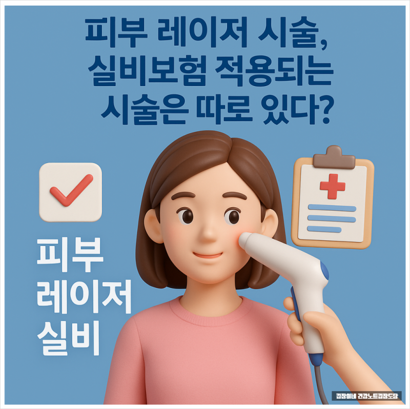 피부 레이저 시술, 실비보험 적용되는 시술은 따로 있다