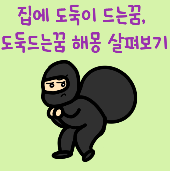 집에 도둑이 드는꿈, 도둑드는꿈 해몽, 도둑나오는꿈 살펴보기