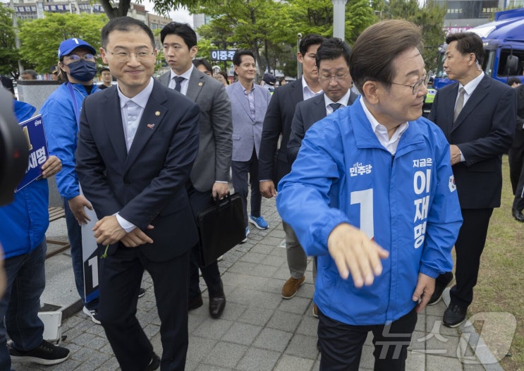 <b>김상욱</b> 의원, <b>이재명 유세</b> 가세