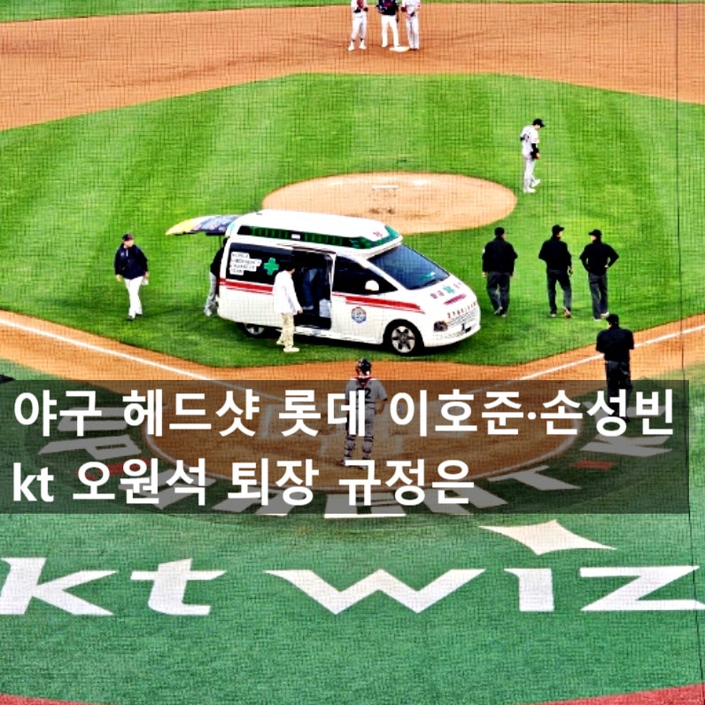 야구 헤드샷 롯데 이호준·손성빈 kt 오원석 퇴장 규정은