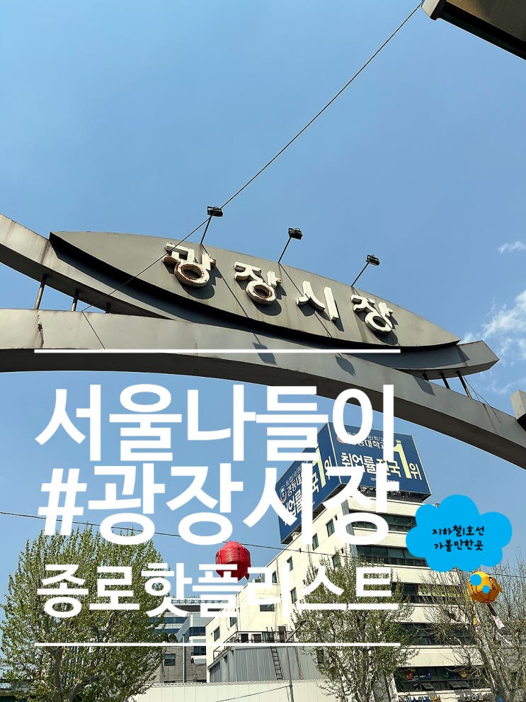  광장시장 먹자골목 주차정보 온유약국에서 비맥스