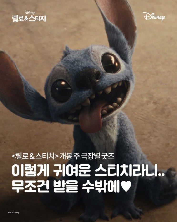  <릴로 & 스티치> 개봉주 극장별 굿즈