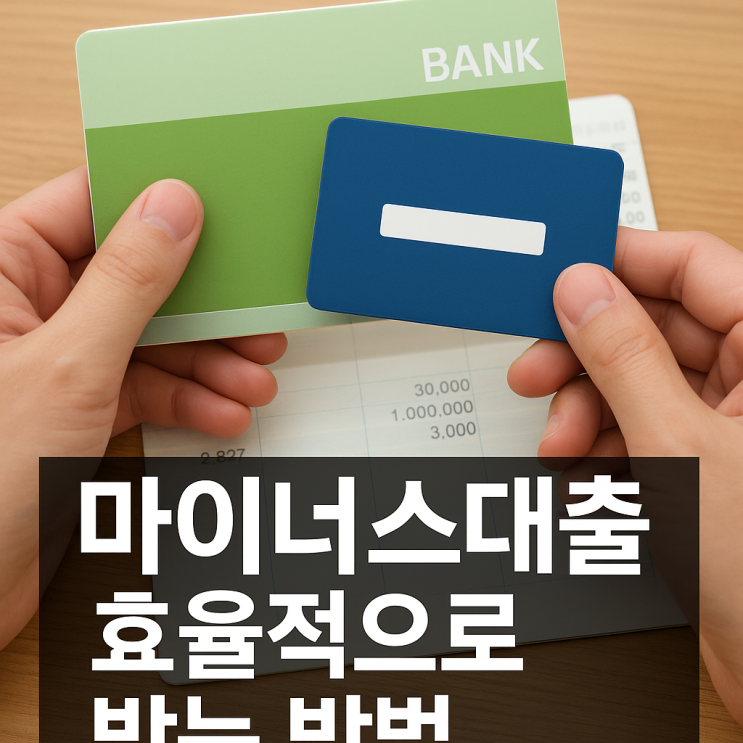  마이너스통장 현명하게 개설하는 법 & 은행별 장점 총정리 (2025 ver.)
