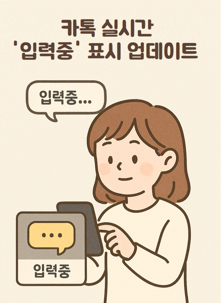  PC카톡, 모바일카톡 업데이트 실시간 입력 중 끄는 방법