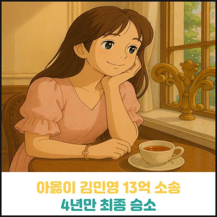아옳이 김민영 13억 소송 4년만에 최종 승소 아옳이 김민영 13억 소송 4년만에 최종 승소