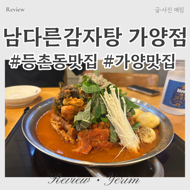  등촌동맛집 남다른감자탕 가양점
