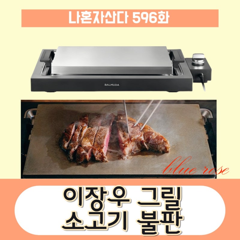 나혼산 이장우 그릴 불판 고기 철판 구이 스테이크 전기 플레이트 장우 나혼자산다