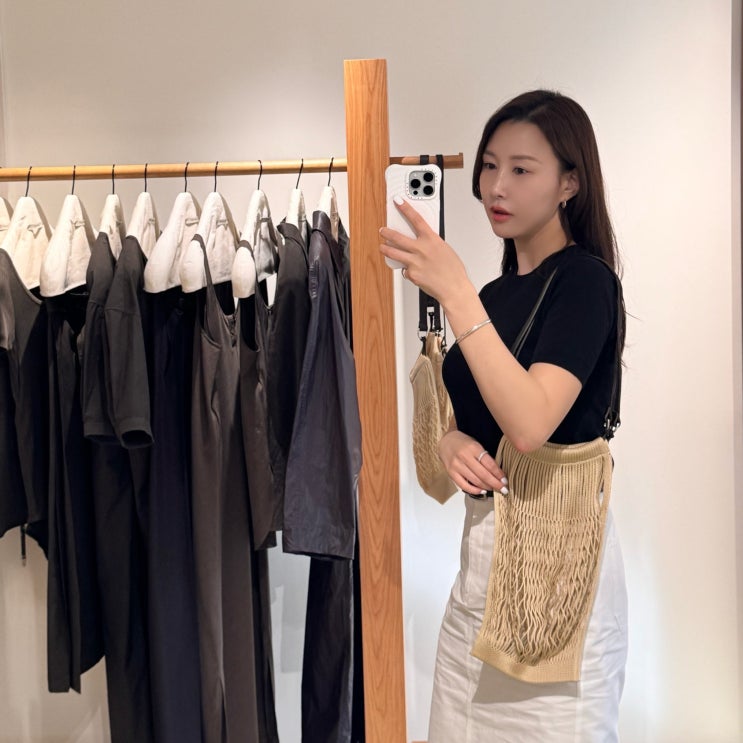  (실착후기)르메르 필트 네트백 미듐 라이트베이지