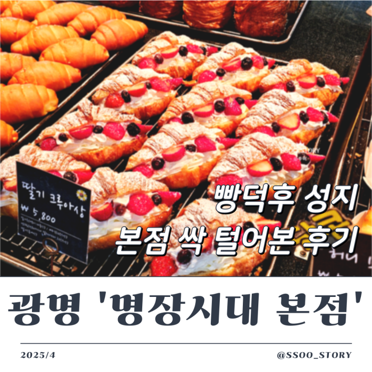  명장시대 광명본점, 대형 베이커리 카페 내돈내산 빵 추천