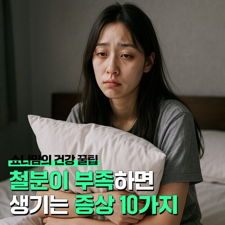 철분이 부족하면 생기는 증상 10가지와 풍부한 음식