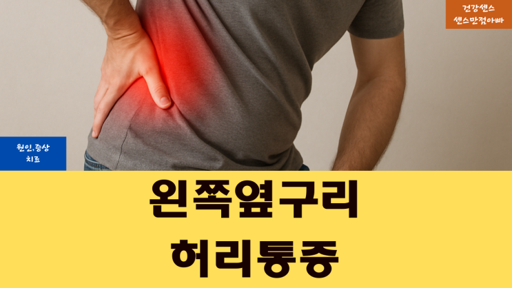 왼쪽 옆구리 허리 통증 원인 증상 및 치료