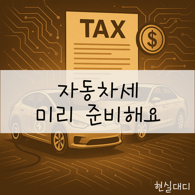  [세금] 자동차세, 언제 내고 얼마나 낼까? 싸게 낼 방법은?
