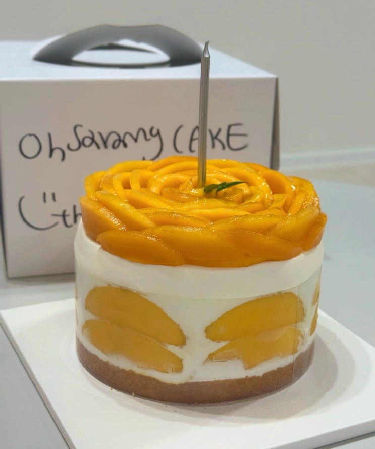  성심당 망고시루 대신 신동 오사랑케이크에서 망고케이크!