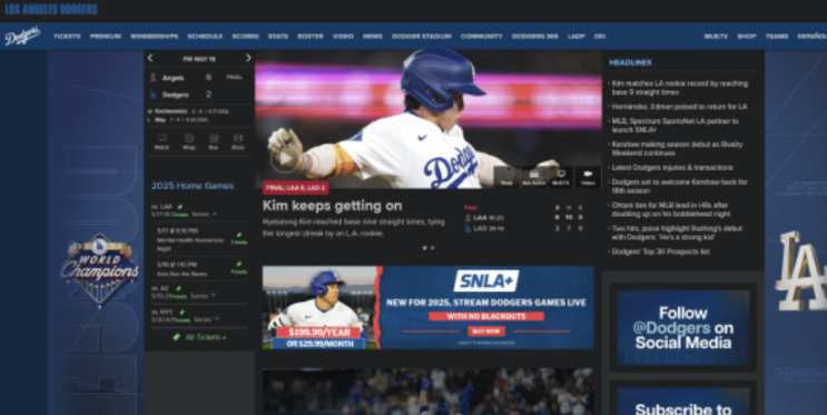 <b>김혜성</b>, MLB 9연속 출루로... 장식… <b>오타니 득점</b>도 바꾼... 