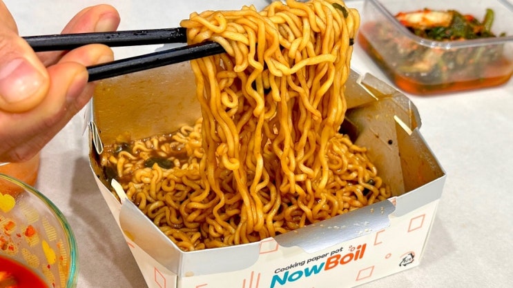  펼쳐서 끓이면 끝! 간편한 인덕션 종이냄비 <나우보일> 라면 꿀조합 세트 6종 후기|여행, 캠핑에서 간편하게 조리 가능한 라면 종이냄비 추천