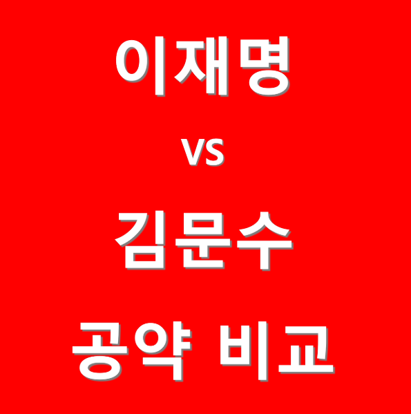<b>이재명</b> vs 김문수 – 10대 공약 비교 요약
