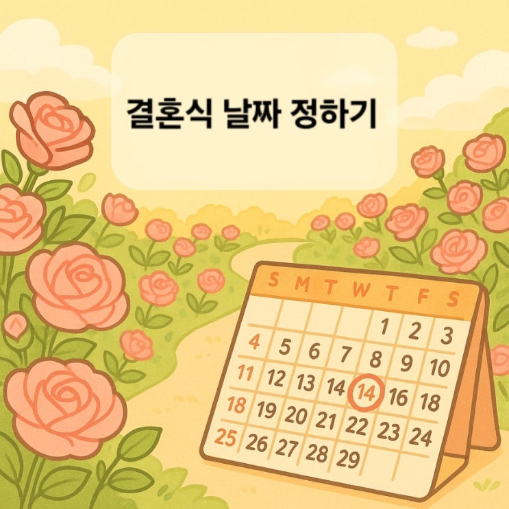  [결혼일기 - 1] 결혼식 날짜 정하기