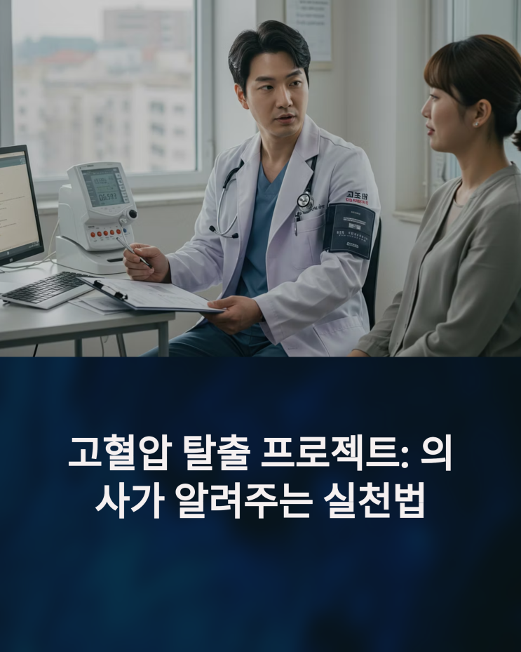  고혈압 탈출 프로젝트: 의사가 알려주는 혈압 낮추는 식단 & 운동법