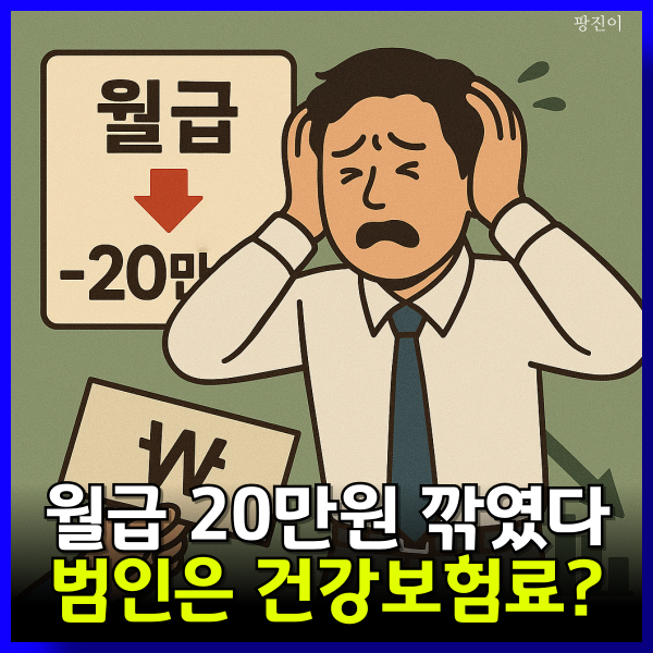  5월 월급 20만원 줄었다 - 건강보험료 세금 폭탄 이유