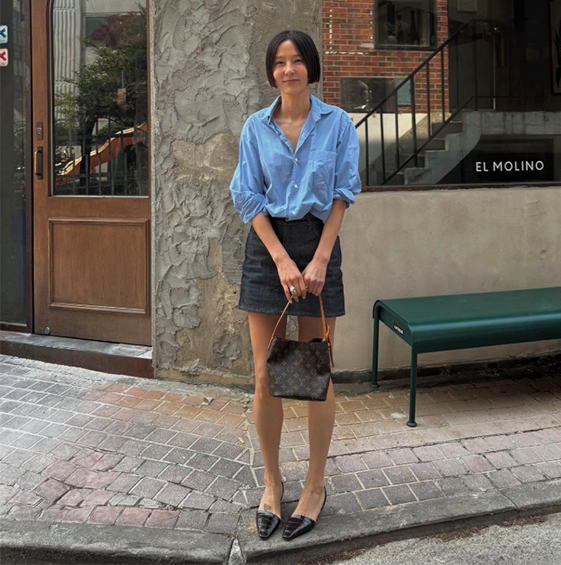  김나영 프렌치 스타일 포멀 데일리룩 패션