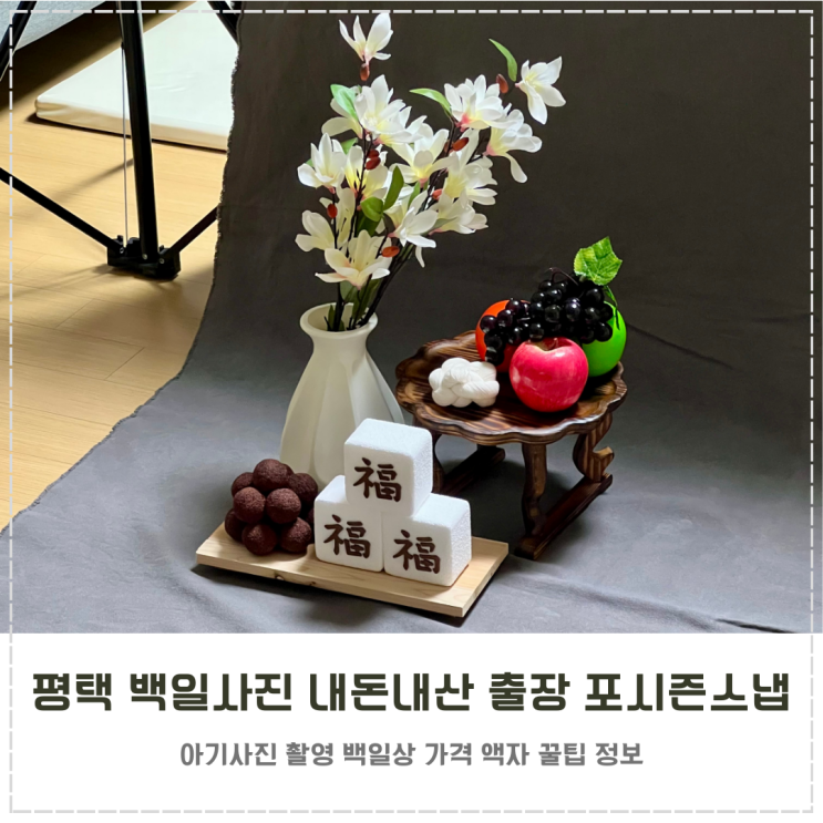  평택 백일사진 추천 출장 포시즌스냅 내돈내산 후기