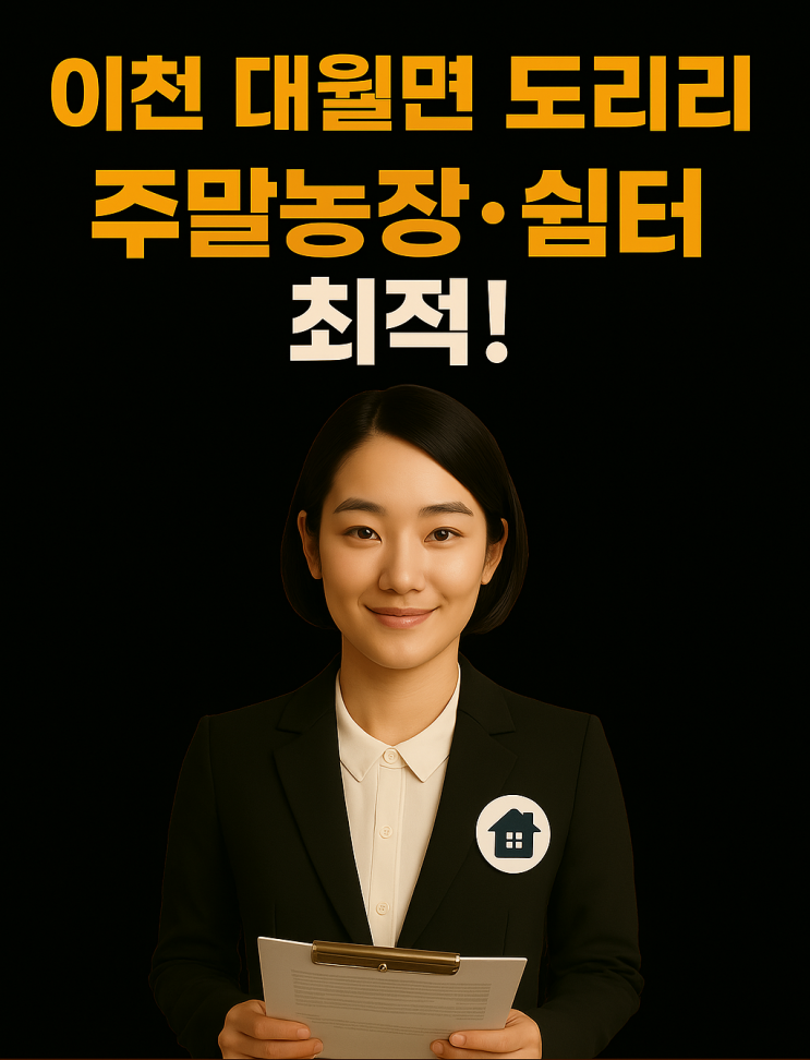  이천 대월면 도리리 '갓성비' 농지! 3954 (생산관리) 주말농장·쉼터 최적! 