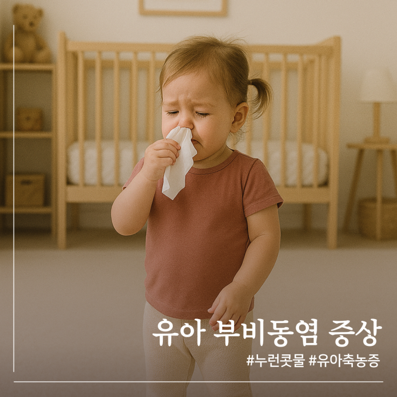 감기인 줄 알았는데 유아 부비동염! 아이 콧물 오래가면 의심해 보세요!