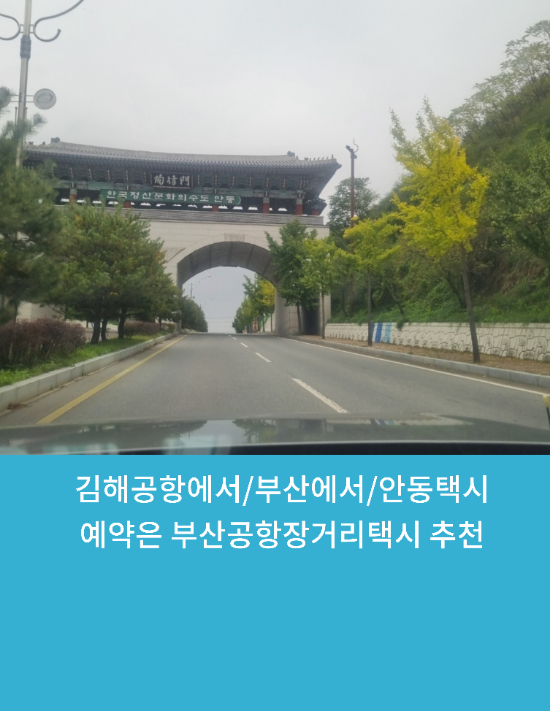  김해공항에서/부산에서/안동택시예약은 부산공항장거리택시 추천