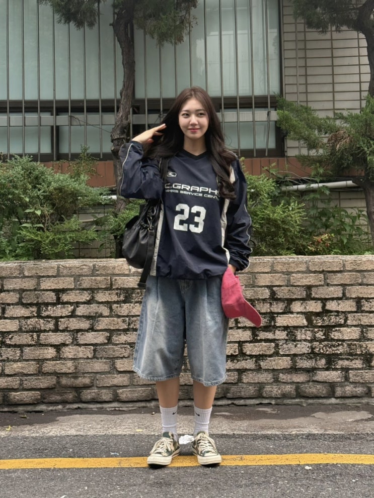  스탠다드에러 버뮤다팬츠 크랙워싱 빈티지블루 후기