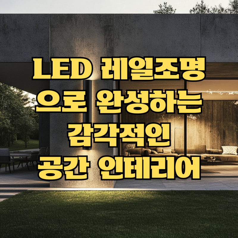 LED 레일 조명으로 완성하는 감각적인 공간 인테리어