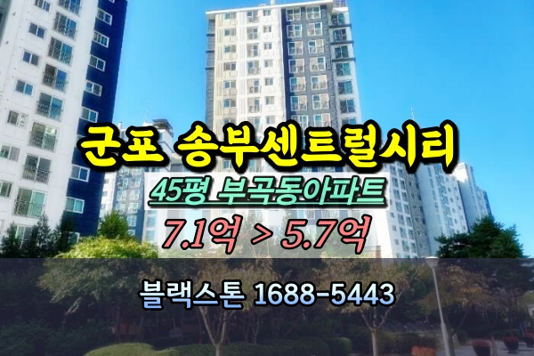  군포 송부센트럴시티 경매 45평 [2024타경108416]