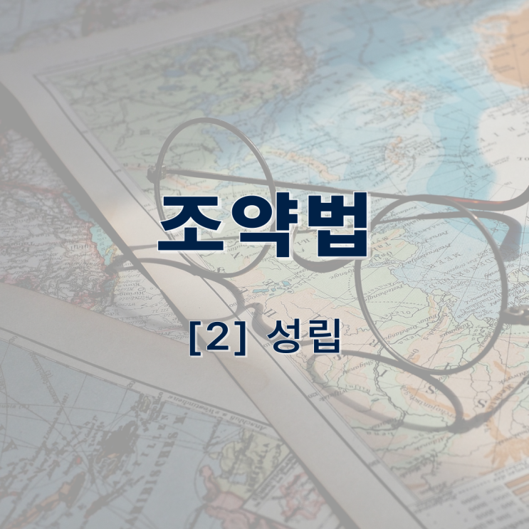  조약법 - 성립