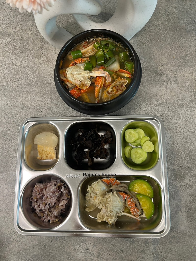유아식 아기꽃게탕 냉동꽃게 끓이는법