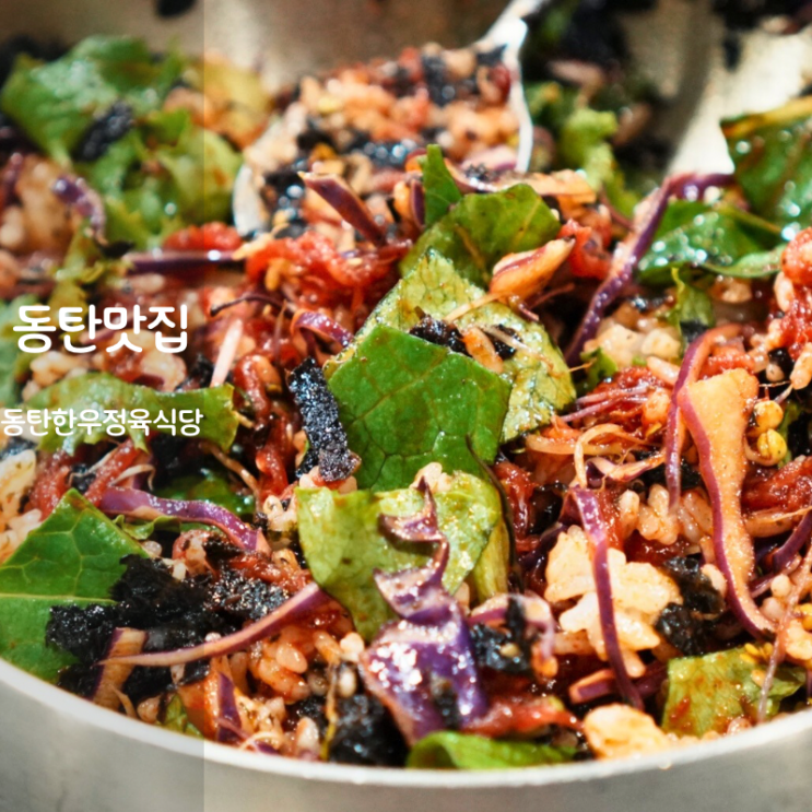  동탄한우정육식당 동탄역 점심맛집 회식장소 육회비빔밥 육사시미 맛집