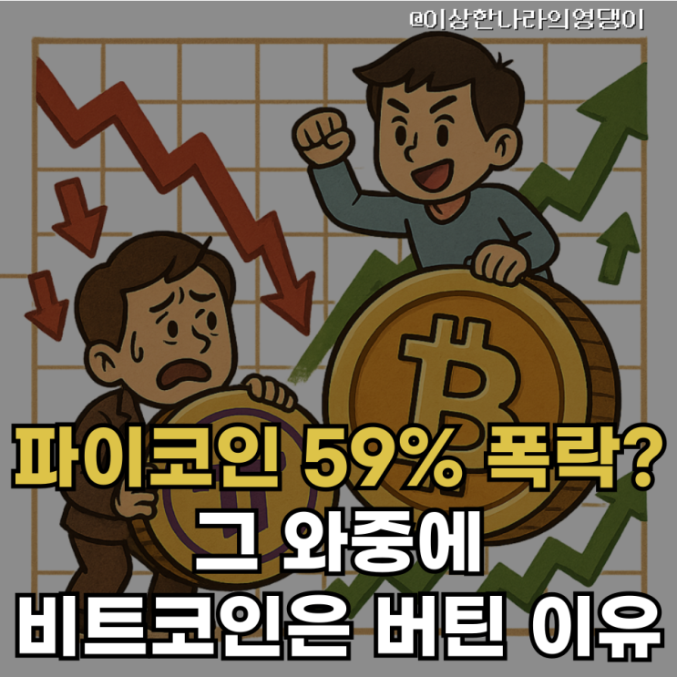  비트코인 박스권 vs 파이코인($PI) 59% 폭락… 오늘은 방향보다 맥락