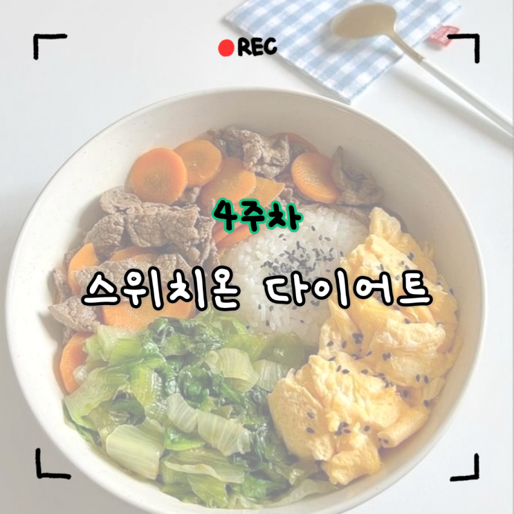  <스위치온 다이어트> 4주차 방법 간단 정리