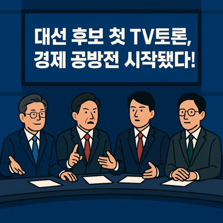이재명·<b>김문수</b> TV토론 격돌, 노란봉투법부터 <b>대북</b>송금까지... 