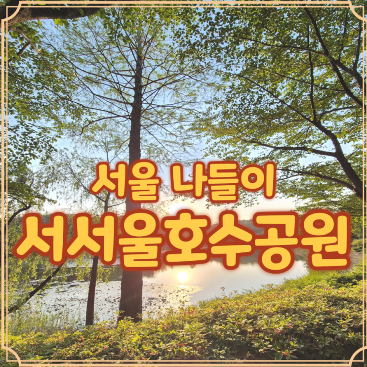  서서울호수공원 너구리 목격 후기 산책하며 찍은 사진