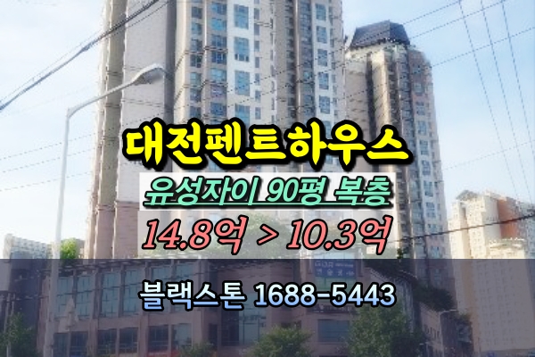  대전펜트하우스 경매 유성자이 90평 복층