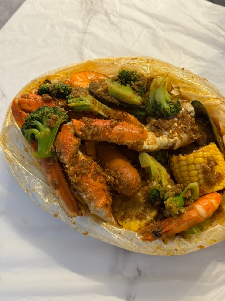  금천구천역 맛집 더 보일링크랩 하우스 봉지해물찜!
