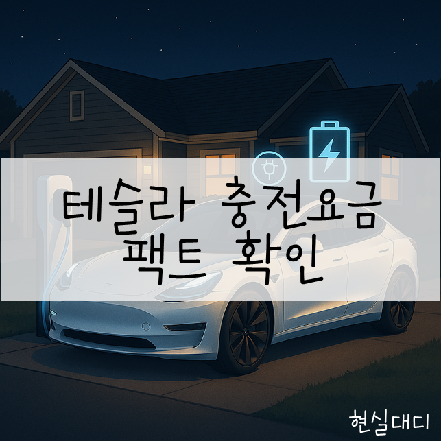  테슬라 충전비, 실제 데이터로 알려드립니다.