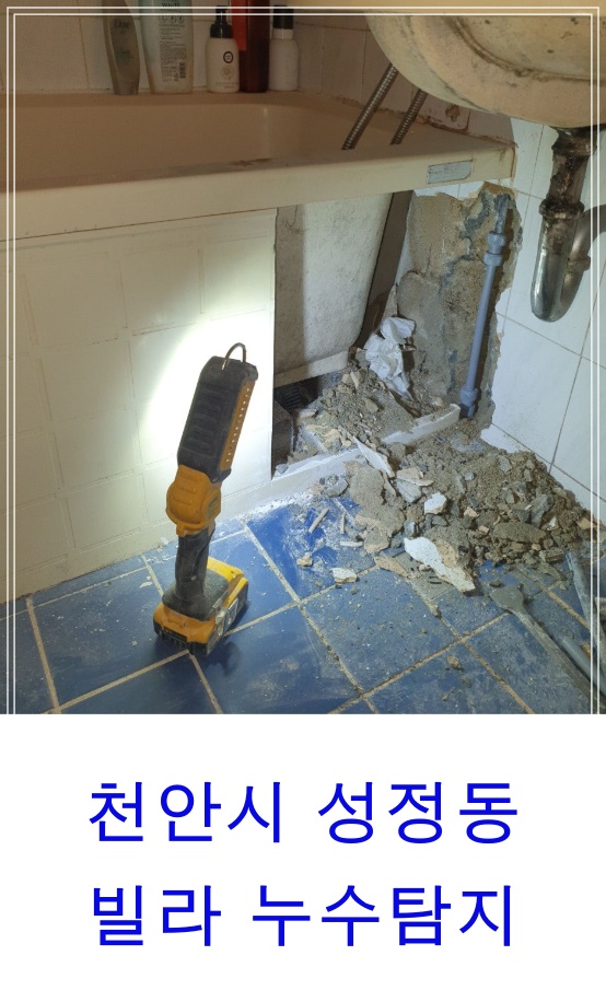  천안시 성정동 빌라주택 수도세많이나온집 수도배관누수 누수배관수리 천안누수탐지잘하는업체