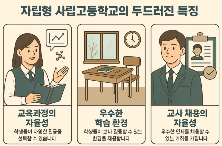  전국 자사고(자립형사립고등학교) 지역별 현황 입시결과
