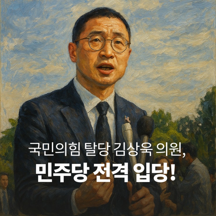 국민의힘 탈당 <b>김상욱</b> <b>의원</b>, <b>민주당</b> 전격 입당! 그 속사정은?