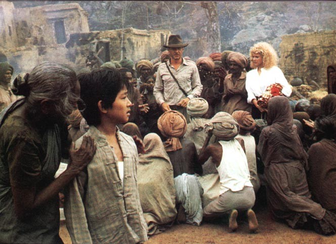1980년대 초반 서양의 오리엔탈리즘, 영화 인디아나존스2 출연진 줄거리 정보