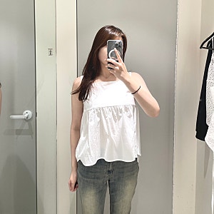 25SS 미쏘 여름 나시 슬리브리스 추천 ㅣ 스퀘어넥 나시 블라우스, 레이스 나시 블라우스